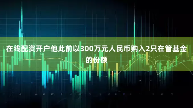 在线配资开户他此前以300万元人民币购入2只在管基金的份额